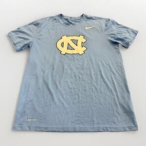 Nike Mens Blue University of North Carolina UNC Tar Heels Dri-Fit T-Shirt Size L